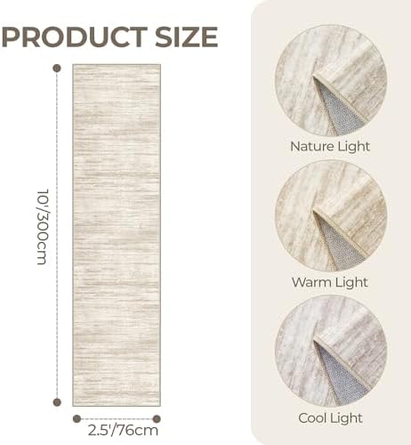 2'6 x 10' Runner Rug Non Slip, Washable Kitchen Rugs - Image 2