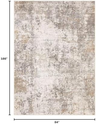 7x9 Area Rugs Living Room Abstract Washable Rug - Image 2