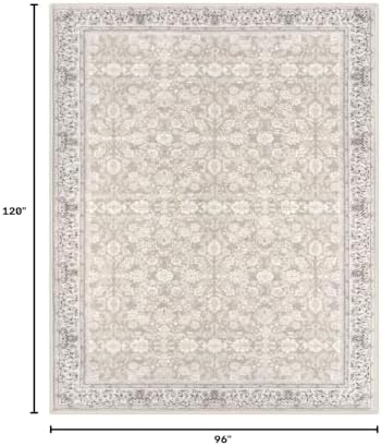 SIILOOM 8x10 Washable Area Rug, Non Slip Large Rug - Image 2