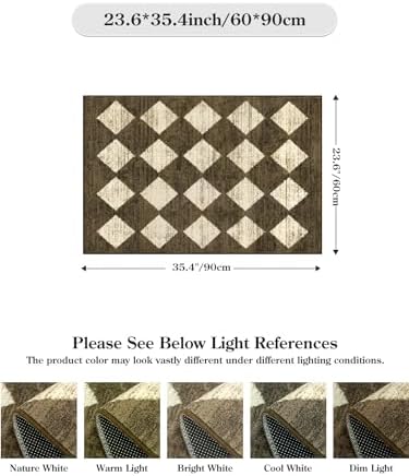 Lahome Zelie Small 2x3 Kitchen Rugs Non Slip, Machine Washable Entryway Rugs - Image 2