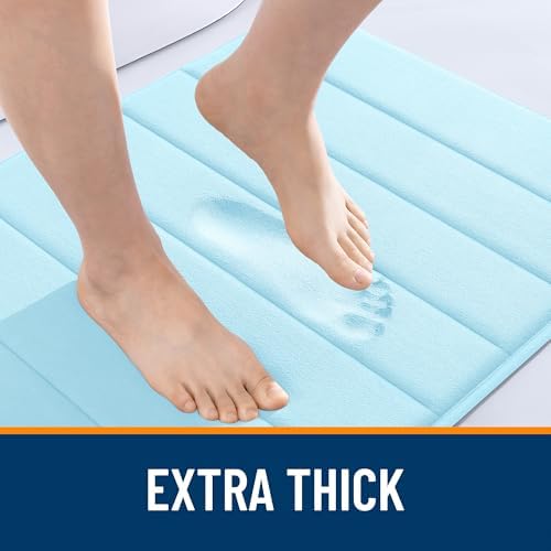 OLANLY Memory Foam Long Bathroom Rugs Runner 59x24, Super Soft Absorbent - Image 6