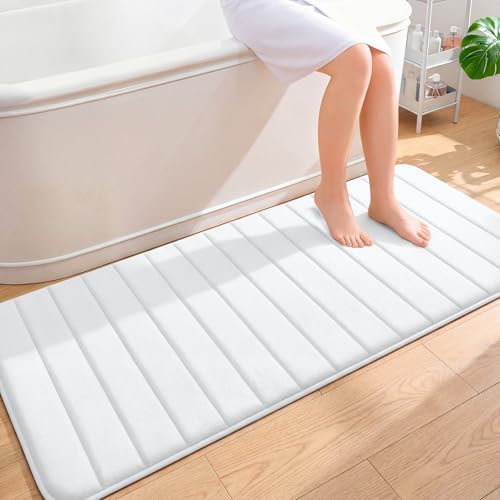 OLANLY Memory Foam Long Bathroom Rugs Runner 59x24, Super Soft Absorbent by OLANLY