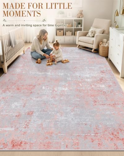 OLANLY 5x7 Washable Area Rug, Soft Non Slip Carpet - Image 4