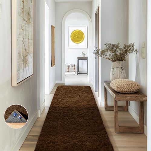 Ophanie Runner Rug for Hallway, 2x6 Washable Non-Slip Fluffy Soft Bedside Rugs by Ophanie