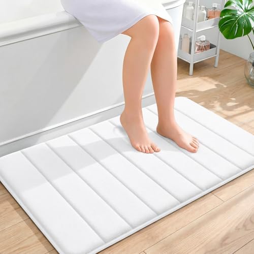 OLANLY Memory Foam Bath Mat 36x24, Super Soft and Absorbent Bathroom Rugs by OLANLY