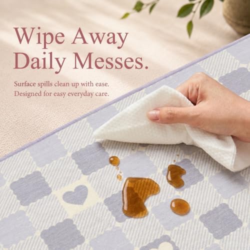 Checkered 4x6 Washable Non-Slip Area Rugs - Image 5