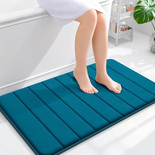OLANLY Memory Foam Bath Mat 35x24, Super Soft and Absorbent Bathroom Rugs by OLANLY