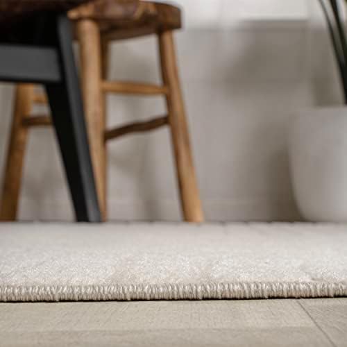 JONATHAN Y Hallie High-Low Curve Ivory/Cream 6' Round Indoor/Outdoor Area Rug - Image 6