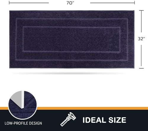 PURRUGS Hallway Runner Rug, Midnight Blue - Image 2