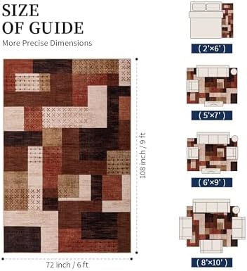 YIHOUSE Modern Geometric Patchwork Rugs - Image 2