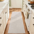 SHACOS Soft Cozy Fluffy Arch Pattern High-Low Pile Runner Rugs 2'x5' Non Slip by SHACOS