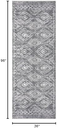 KILOCOCO Washable Runner Rug 3x8 ft Non-Slip Hallway Runners - Image 2