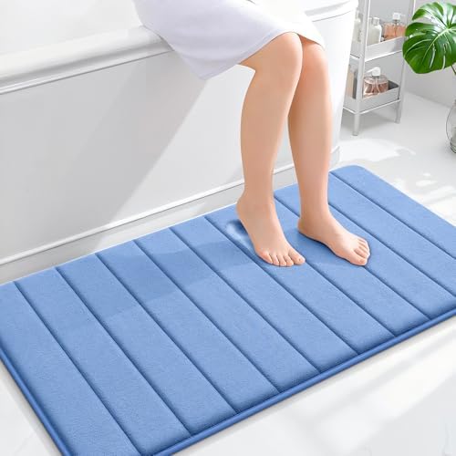 OLANLY Memory Foam Long Bathroom Rugs Runner 44x24, Super Soft Absorbent by OLANLY