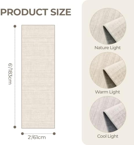 2x6 Runner Rug Non Slip, Washable Hallway Runner Rug - Image 2