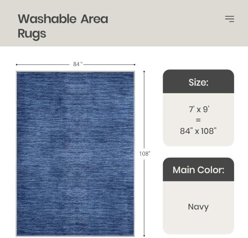Valenrug 7x9 Area Rug Non Slip, Washable Area Rugs - Image 2