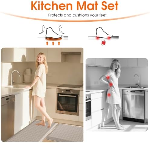 TranquilRelax 4/5 Inch Cushioned Anti Fatigue Kitchen Mats - Image 5