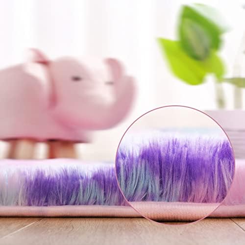 AROGAN Soft Rainbow Bedside Rugs - Image 3