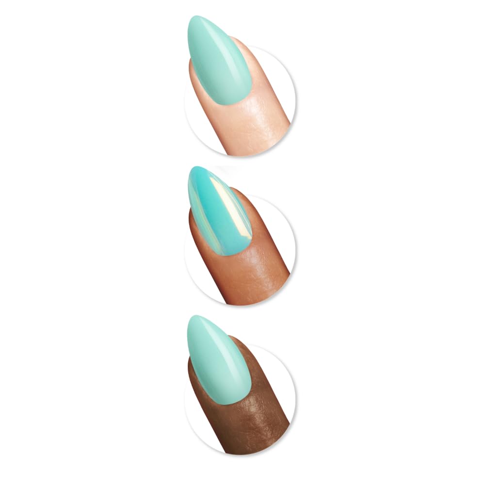 Sally Hansen Instant Cuticle Remover and Salon Effects Press-On Nails Kit with Aloe and Chamomile, 30 Designs
