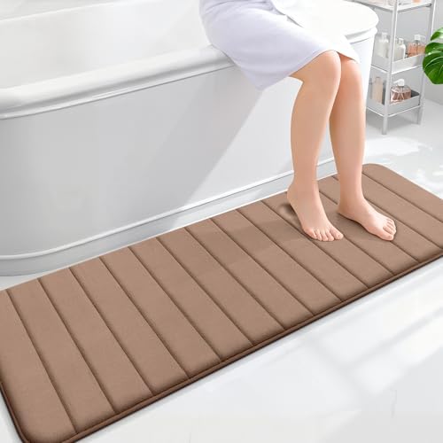 OLANLY Memory Foam Long Bathroom Rugs Runner 59x20, Super Soft Absorbent by OLANLY