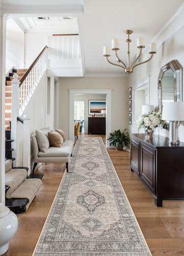 Lahome Oriental Hallway Runner Rug, 2.5x12 Washable Kitchen Runners - Image 3