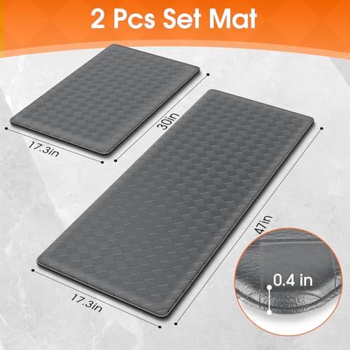 TranquilRelax 2-Piece Kitchen Mats, Cushioned Non-Slip Floor Mats - Image 2