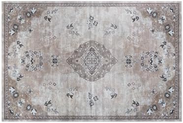 Non Slip Area Rugs 2x3 Boho Medallion Floral Non Skid Rubber Backing Easy Silk - Image 3