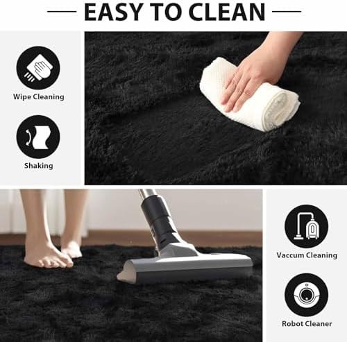FinRèc Home 5x8 Non-Slip Fluffy Area Rugs - Image 5
