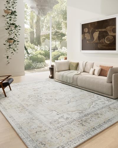 10x12 Area Rugs for Living Room: Large Washable Rug Non Slip Low Pile Soft Faux by palohom