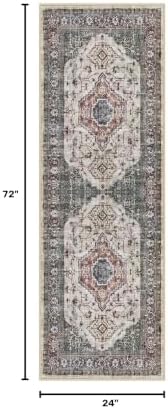 Lahome Oriental Kitchen Runner Rug Non Slip, Washable 2x6 Hallway Runner - Image 2