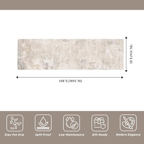 3x10 ft Washable Hallway Runner Rug – Non-Slip Long Carpet Runner - Image 2