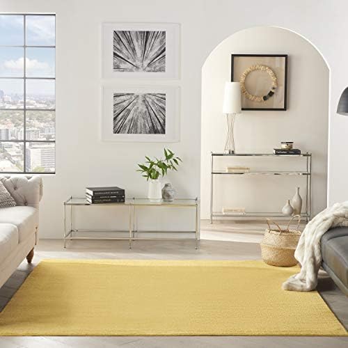 Nourison Home Nourison Essentials Yellow 5' x Square Area Rug - Image 3