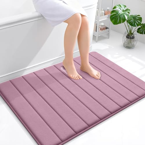 OLANLY Memory Foam Large Bath Mat 40x32, Super Soft Absorbent Bathroom Rugs by OLANLY