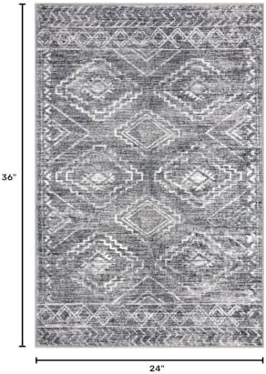 KILOCOCO Entryway Rug 2x3 Washable Indoor Door Mat Non Slip Small Rug - Image 2
