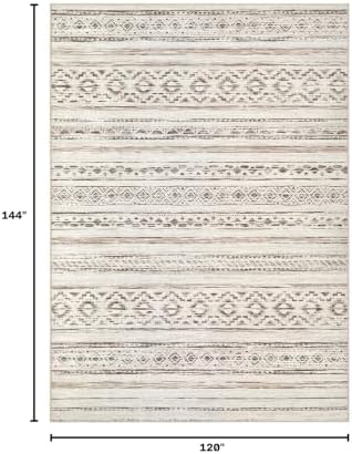 cotiled Boho 10x12 Area Rug for Living Room: Large Moroccan Washable Rug - Image 2