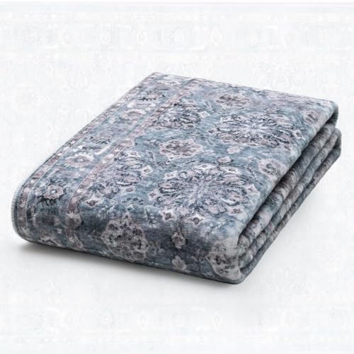 SERISSA 8x10 Washable Non Slip Floral Boho Area Rug - Image 5
