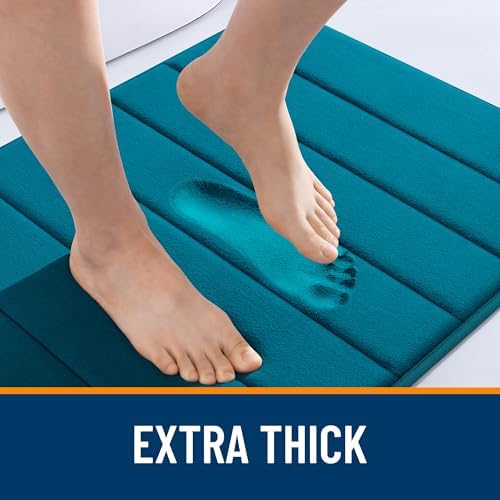OLANLY Memory Foam Bath Mat 35x24, Super Soft and Absorbent Bathroom Rugs - Image 6