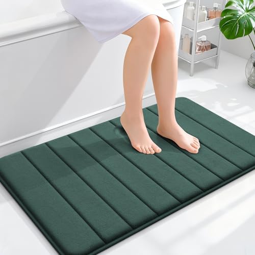 OLANLY Memory Foam Bath Mat 36x24, Super Soft and Absorbent Bathroom Rugs by OLANLY