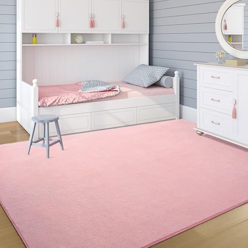 BENRON Soft Rugs for Living Room 4x6 Pink, Minimalist Area Rug for Bedroom - Image 4