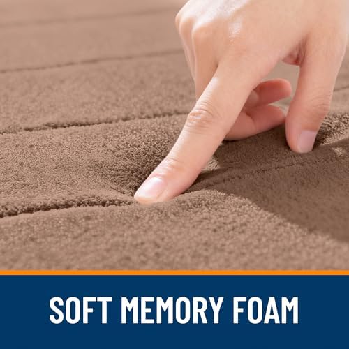 OLANLY Memory Foam Bath Mat 35x24, Super Soft and Absorbent Bathroom Rugs - Image 5