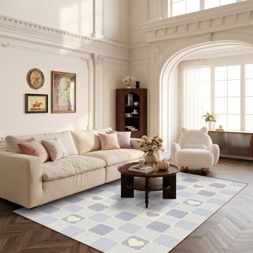 Checkered 4x6 Washable Non-Slip Area Rugs - Image 3