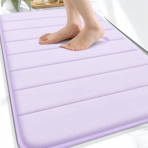 OLANLY Memory Foam Bath Mat 30x20, Super Soft and Absorbent Bathroom Rugs by OLANLY