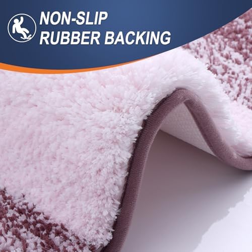 OLANLY Bathroom Runner Rug 59x24, Extra Soft Absorbent Microfiber Bath Rugs - Image 4