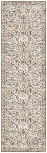 Boho 3x10 Moss Green Wide Hallway Runner Rug 10 ft, Washable Extra Long Runner - Image 3