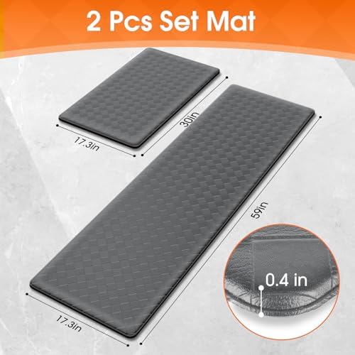 TranquilRelax 2-Piece Kitchen Mats, Cushioned Non-Slip Floor Mats - Image 2