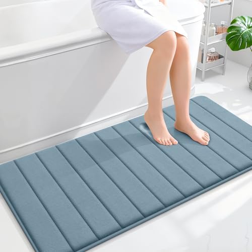 OLANLY Memory Foam Long Bathroom Rugs Runner 47x24, Super Soft Absorbent by OLANLY
