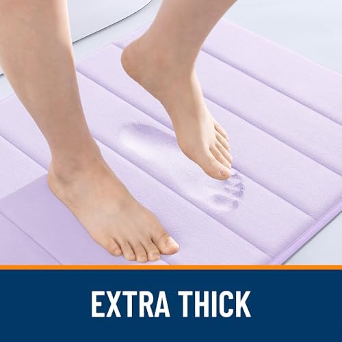 OLANLY Memory Foam Bath Mat 36x24, Super Soft and Absorbent Bathroom Rugs - Image 6