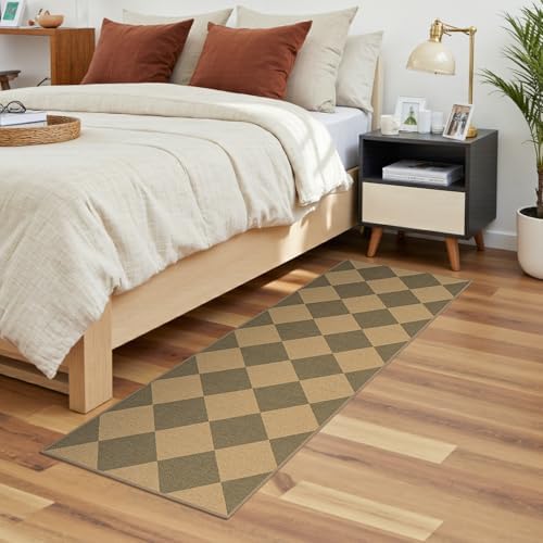 Lessymo Checkered Runner Rug 2x6 - Image 5