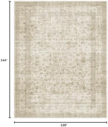 10x12 Area Rug Washable Rugs: Large Living Room Rug Stain Resistant Non Slip - Image 2
