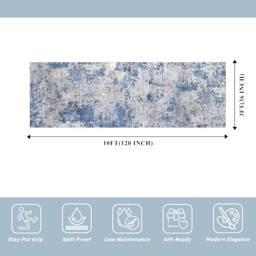 3x10 ft Long Hallway Runner Rug Non-Slip Washable Kitchen Floor Rug - Image 2