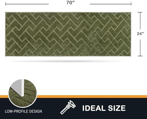 PURRUGS Hallway Runner Rug, Sage Green - Image 2